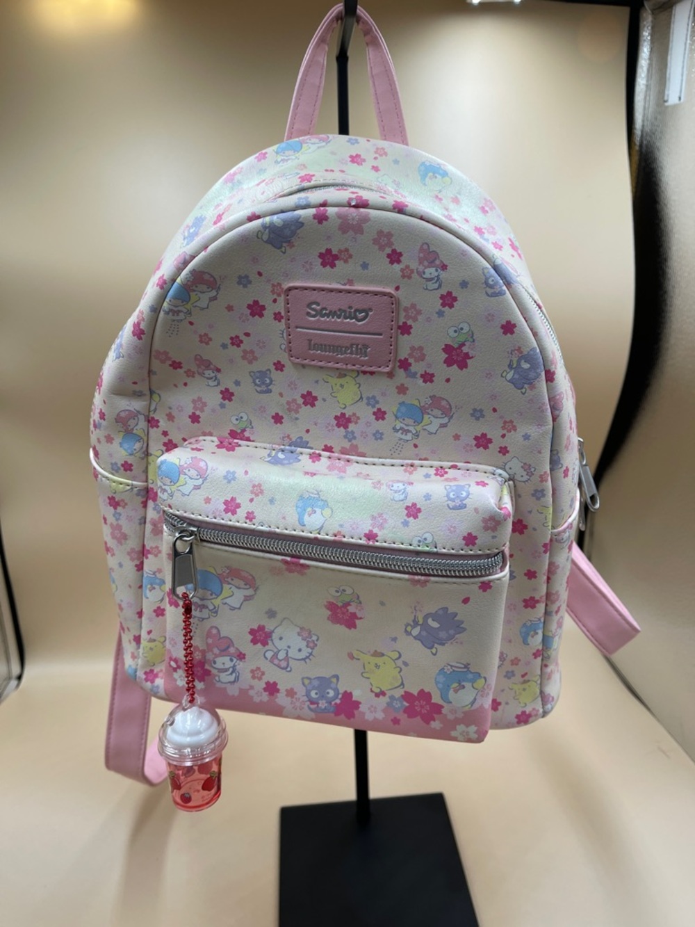 Sanrio Hello Kitty Character Mini Backpack with New Stuffy and mini Bundle Kitty